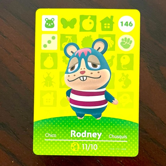 ACNH Rodney Amiibo Card - Picture 1 of 2